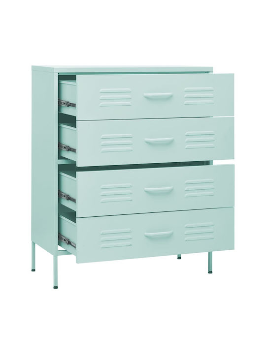 Schublade Büro Μέντα 80x35x101.5cm
