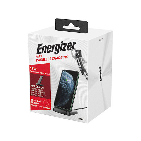 Energizer Wireless Charger (Qi Pad) 15W Blacks (WCP117)