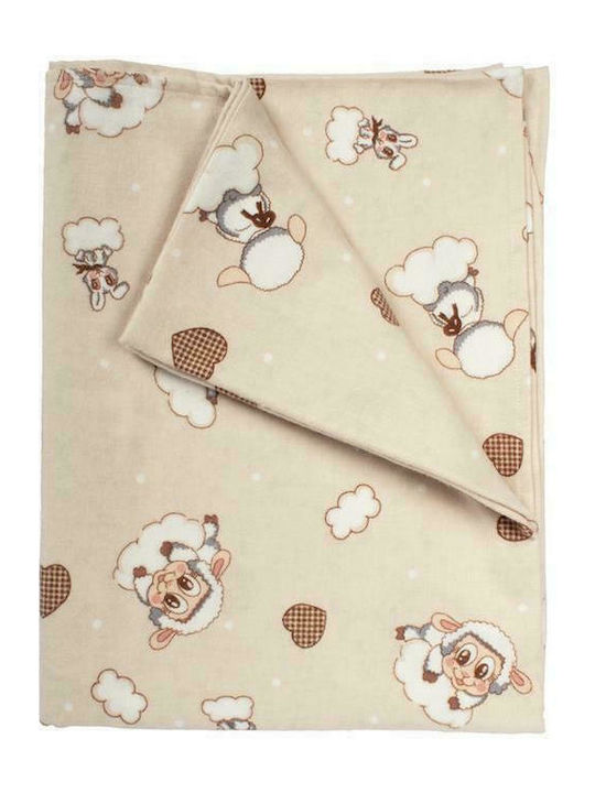 Dimcol Duvet Crib Cotton Lamb Beige 120x160cm
