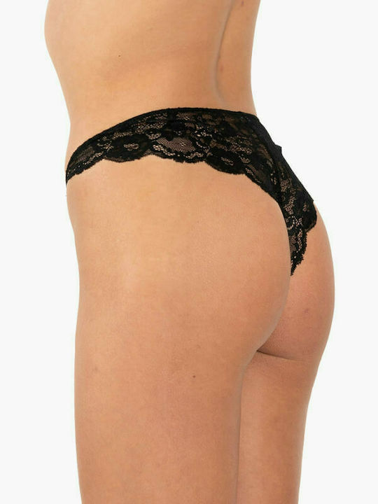 A.A UNDERWEAR Women's Brazil 2Pack with Lace Black