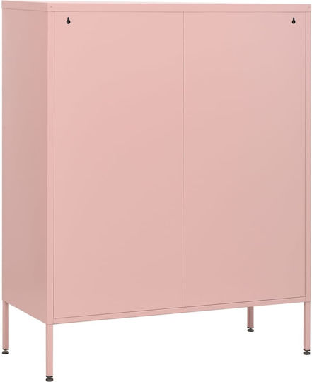Metallische Büro-Schublade Rosa 80x35x101,5cm