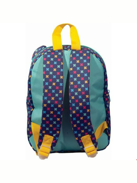 Gim Ιπποπόταμος School Bag Backpack Kindergarten in Green color 12lt