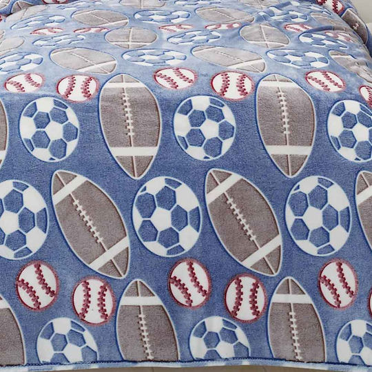 Das Home Blanket Fleece 4773 Glowing Blue 160x220cm