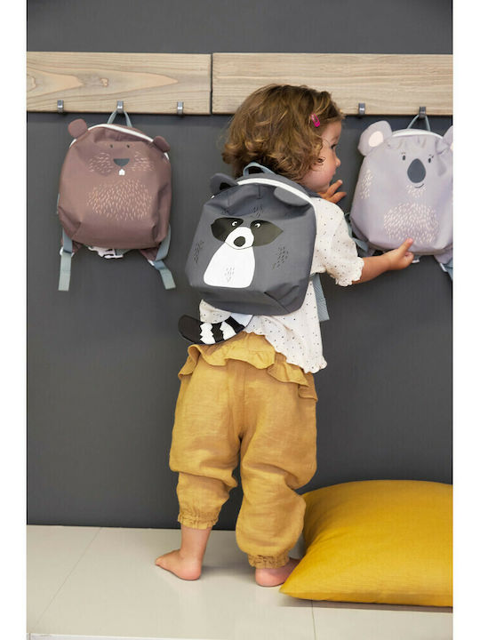Laessig About Friends Beaver School Backpack Kindergarten Brown 20 x 9.5 x 24 cm