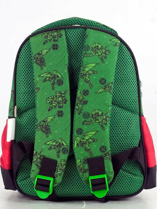 Gim Bakugan Bakugan School Bag Backpack Kindergarten Green with Water Bottle Holder 12Liters