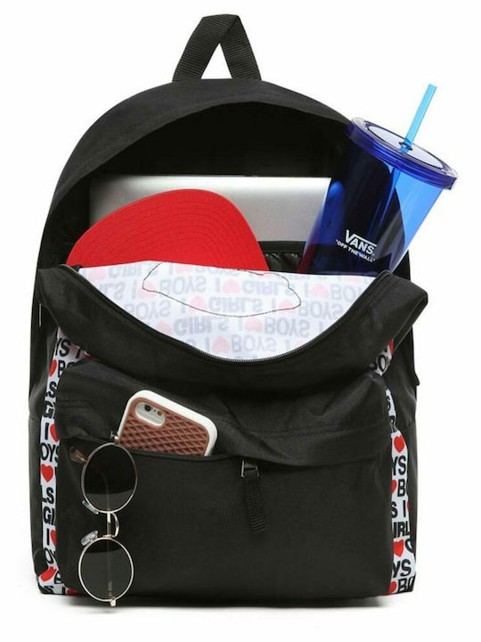 Vans Hearst Realm Backbag School Bag Backpack Junior High-High School Black 22Liters