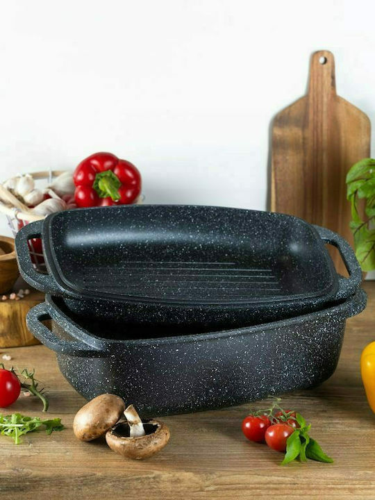 Edenberg Dutch Oven Rectangular Made of Cast Aluminum 32x21cm 1pcs