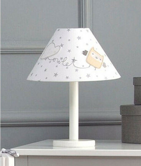 Funna Baby Kinder Nachttischlampe Owlet Weiß