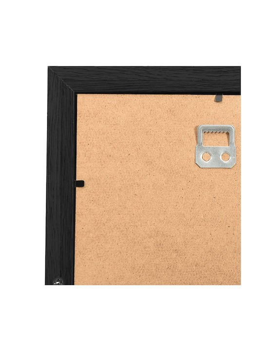 vidaXL Wooden Wall-Mounted Multi Picture Frame 10 Photos Black