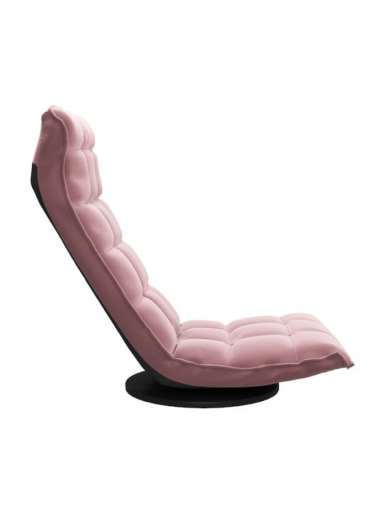 Armchair Swivel Pink 54x45x80cm