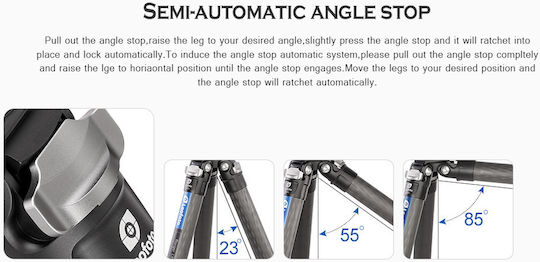 Leofoto Ranger LS-365C + PG-1 Τρίποδο - Μίνι με Gimbal Κεφαλή
