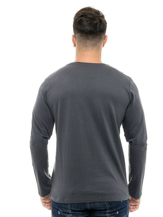 Splendid Bluza Bărbătească cu Mânecă Lungă Charcoal