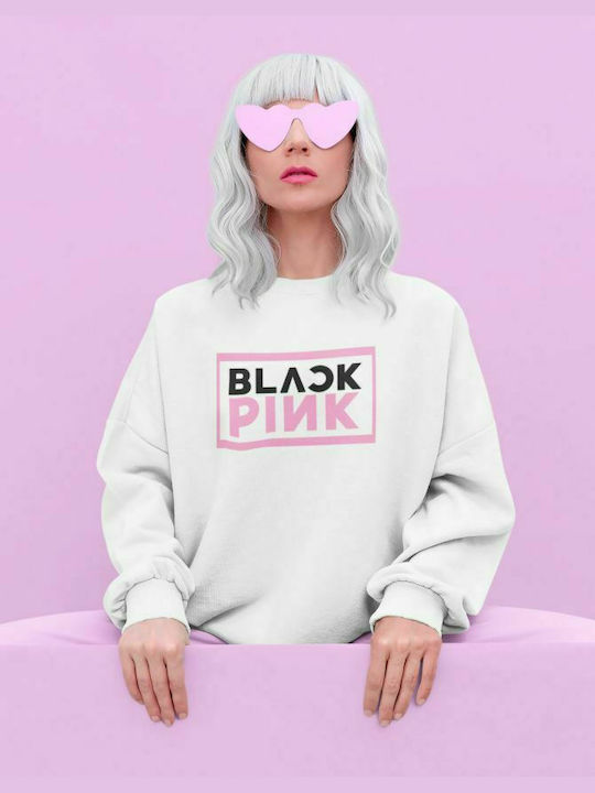 Schwarz Rosa Logo W Sweatshirt - WEISS