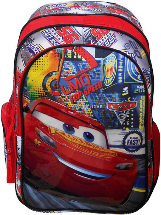 Paxos Cars Piston Cup School Bag Backpack Elementary, Elementary Multicolored