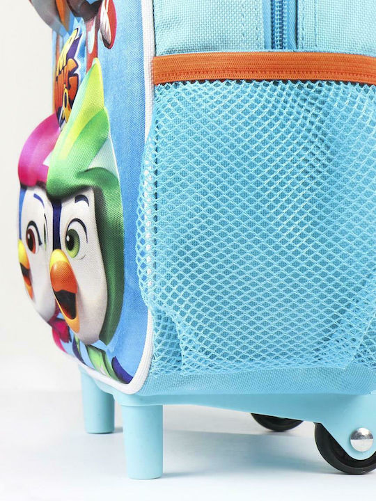 Nickelodeon Top Wing Ученическа раница Куфар Детска градина Тюркоазен с Джоб за бутилка