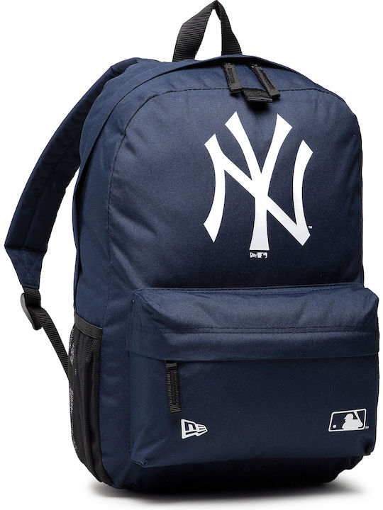 New Era New York Yankees School Bag Backpack Junior High-High School Blue with Water Bottle Holder 17Liters