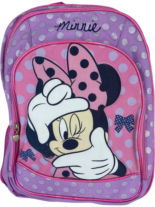 Creative Concepts Ghiozdan Scoala Primara Minnie De Spate Culoare Lila cu Husă pentru Sticlă de Apă