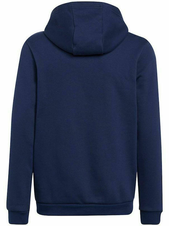 adidas Παιδικό Φούτερ με Κουκούλα και Τσέπες Navy Μπλε Entrada 22