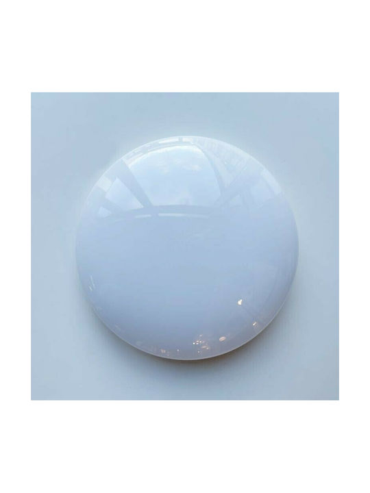 Fischer Honsel Mona Κλασική Πλαστική Πλαφονιέρα Οροφής με Ενσωματωμένο LED σε Λευκό χρώμα 29.5cm