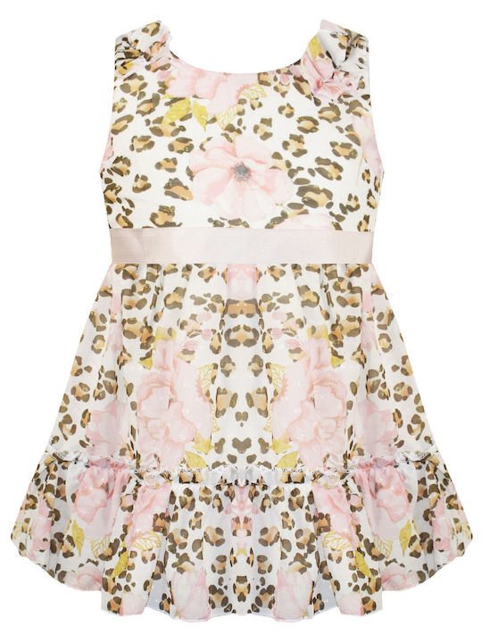 Energiers Kids Dress Animal Print Sleeveless Multicolour