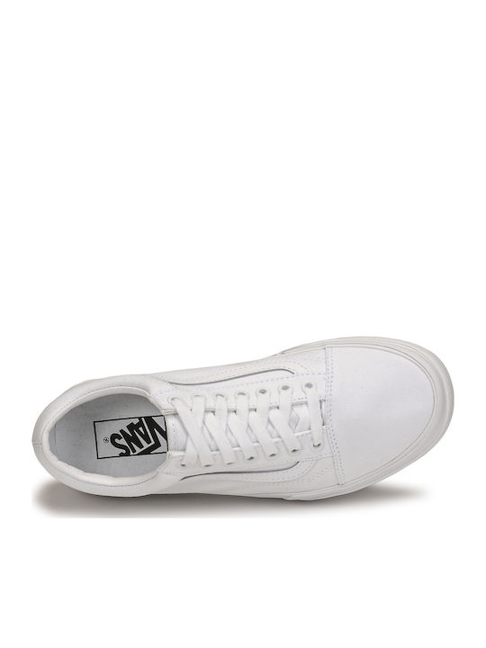 Old Skool Γυναικεία Flatforms Sneakers Λευκά