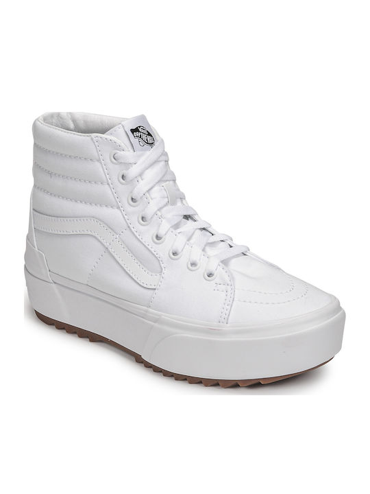 SK8-Hi Pentru Femei Flatforms Tip Botine Albe