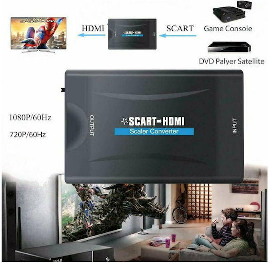 Konverter Scart weiblich zu HDMI weiblich 1Stück HL-1015