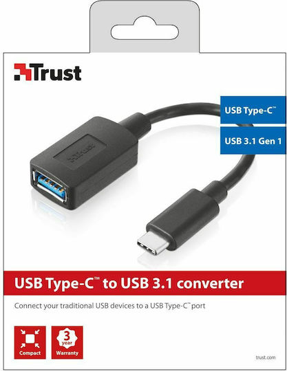 Trust Convertor USB-C masculin în USB-A feminin 1buc 20967