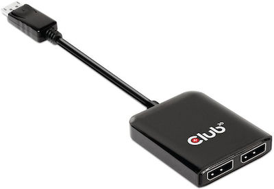 Club3D Konverter DisplayPort männlich zu DisplayPort / HDMI weiblich Schwarz (CSV-7220)