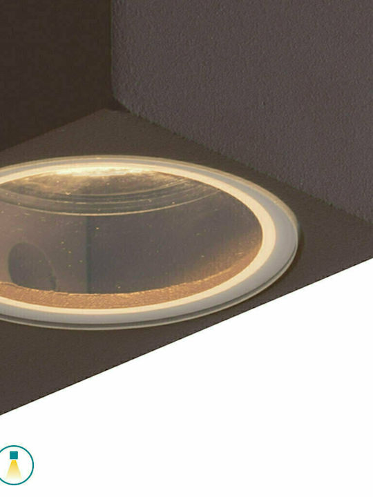Fan Europe Wandmontiertes Außen-Spotlight GU10 IP54 9.3x8x6.7εκ.