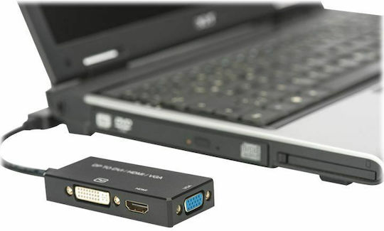Digitus Converter DisplayPort male to DVI-D / HDMI / VGA female 1pcs AK-340418-002-S