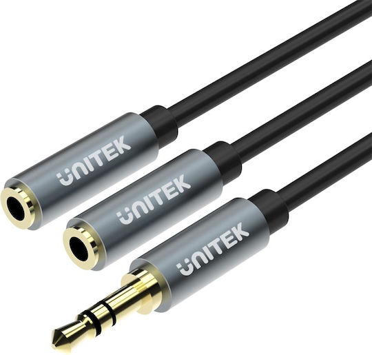Unitek Converter 3.5mm male to 3.5mm 2x female 1pcs Y-C956ABK