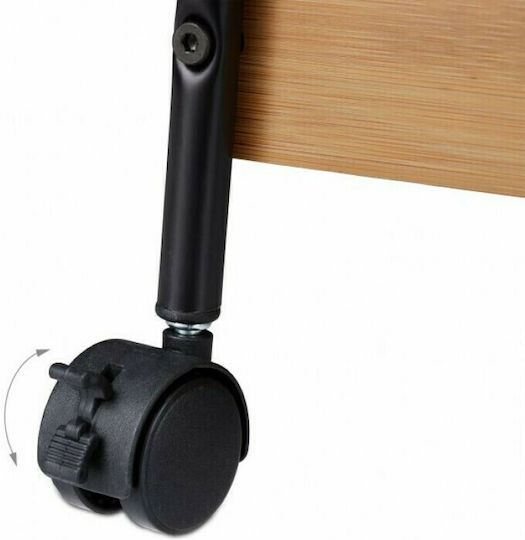 Relaxdays Relaxdays Lebensmittelregal Metallisch 3 Ebenen Schwarz 49.5x28x70cm