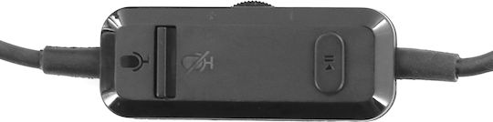 Plugger DJH40M Надушници Мултимедийни слушалки с микрофон и връзка 3,5 мм жак в Черен цвят