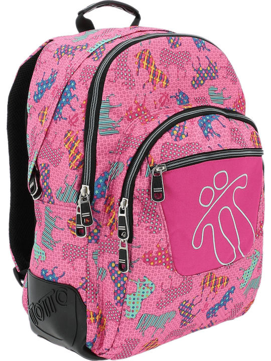 Totto Morral Crayola School Bag Backpack Junior High-High School in Pink color