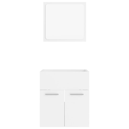 vidaXL Waschtisch ohne Waschbecken mit Spiegel L41xB38.5xH46cm Weiß