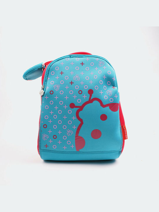 Oops All I Need XL Ladybug Ученическа Раница За Детска градина Тюркоазена
