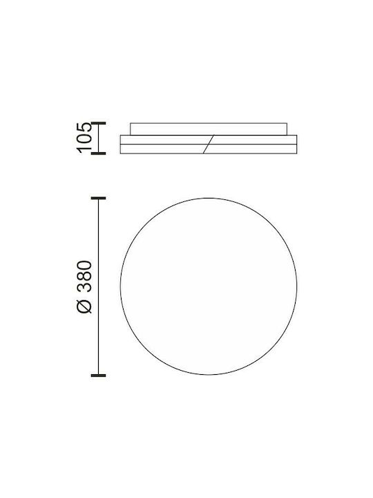 Spot Light Πλαφονιέρα 38εκ. LED Spot Light Πλαφονιέρα 38εκ. LED
