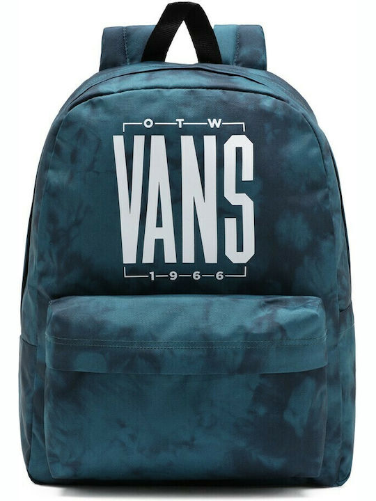 Vans Old Skool IIII Blue Coral/Tie School Bag Backpack Junior High-High School in Blue color