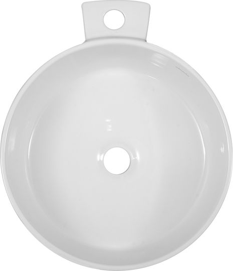 Adamidis Cupa M Aufgesetztes Waschbecken Porzellan 44x52x12cm Weiß
