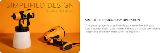 Deko Electric Paint Spray Gun 550W with 0.8lt Container
