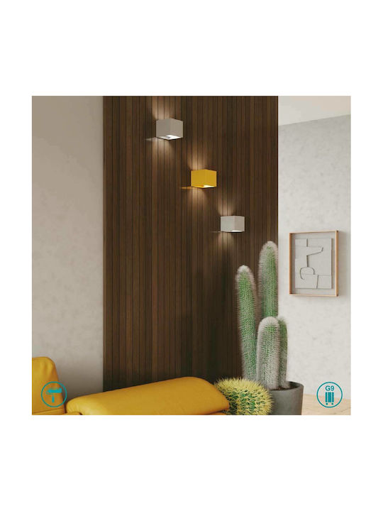 Fan Europe Modern Lamp Wall with Socket G9 White 11.5x11.5x11.5cm