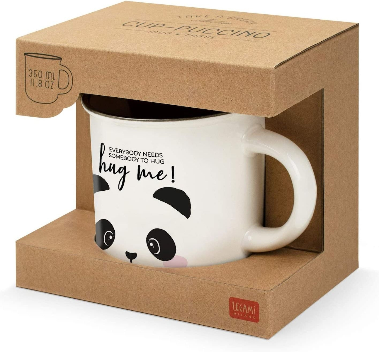 Legami Milano Take a Break Porcelain Cup, White, Medium