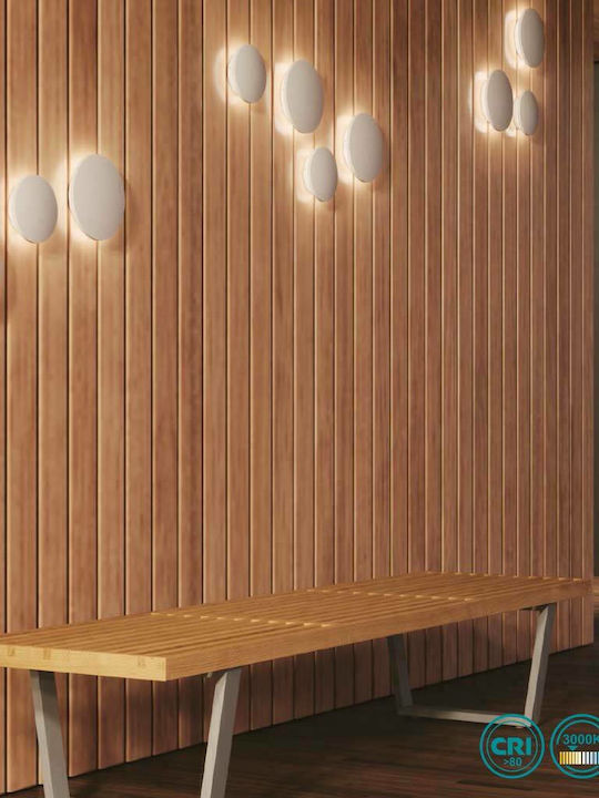 Fan Europe Amon Wandmontierte Außen-Deckenleuchte LED IP54 6W mit Warmweiß Licht 5x4εκ.