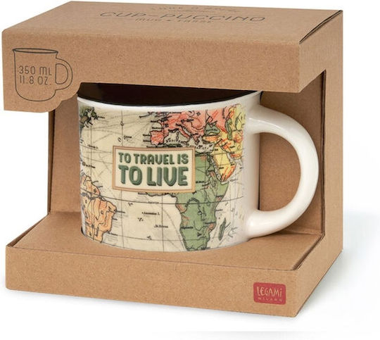 Legami Milano Travel Κούπα από Πορσελάνη Πολύχρωμη 350ml Legami Milano Travel Κούπα από Πορσελάνη Πολύχρωμη 350ml