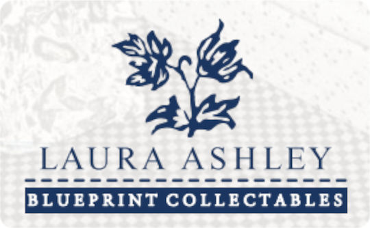 Laura Ashley Blueprints Πιάτο Γλυκού από Πορσελάνη Floris με Διάμετρο 12cm 6τμχ