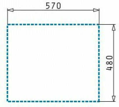 Pyramis Alazia 1B 1D Ένθετος Νεροχύτης από Συνθετικό Γρανίτη Μ59xΠ50cm Carbon