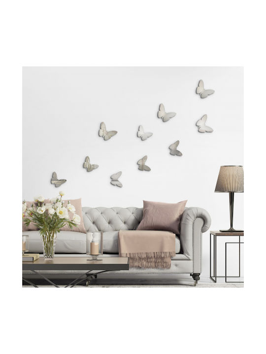 Decorative Wall Sticker Butterflies 3D 10 Pieces Ango