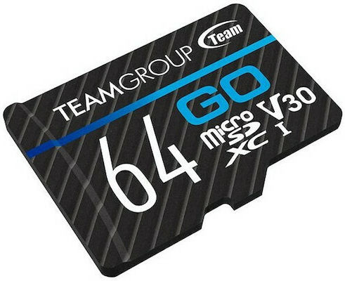 TeamGroup GO Card Micro microSDXC 64GB U3 V30 UHS-I cu adaptor