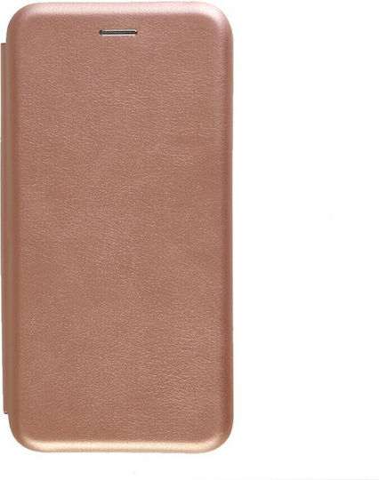 Forcell Elegance Book Δερματίνης Ροζ Χρυσό (Galaxy A70)